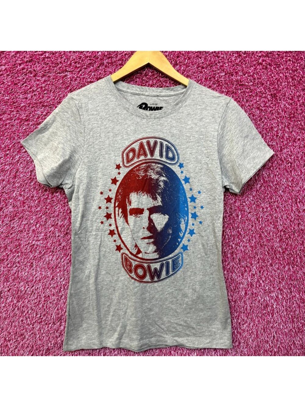 David Bowie Ziggy Stardust The Starman Rock Womens Top L